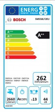 Bosch SMS58L72EU mosogatógép Konyhai termékek - Mosogatógép - Normál (60cm) szabadonálló mosogatógép - 287586