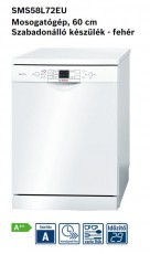Bosch SMS58L72EU mosogatógép Konyhai termékek - Mosogatógép - Normál (60cm) szabadonálló mosogatógép - 287586