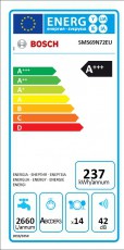 Bosch SMS69N72EU mosogatógép Konyhai termékek - Mosogatógép - Normál (60cm) szabadonálló mosogatógép - 282173