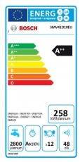 Bosch SMV41D10EU mosogatógép Konyhai termékek - Mosogatógép - Normál (60cm) beépíthető mosogatógép - 287593