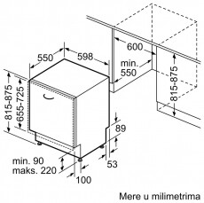 Bosch SMV6ZCX00E beépíthető mosogatógép Konyhai termékek - Mosogatógép - Normál (60cm) beépíthető mosogatógép - 362752