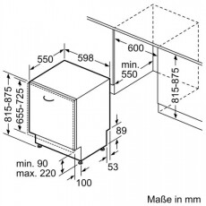Bosch SMV6ZDX49E Beépíthető mosogatógép Konyhai termékek - Mosogatógép - Normál (60cm) beépíthető mosogatógép - 362754