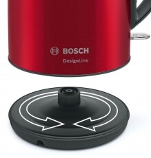 Bosch TWK3P424 DesignLine vízforraló - vörös Konyhai termékek - Vízforraló / teafőző - 359656