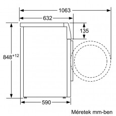 Bosch WAT28491BY elöltöltős mosógép Háztartás / Otthon / Kültér - Mosógép / szárítógép - Elöltöltős normál (60cm-ig) mosógép - 351249