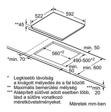 Bosch PKF651B17E Serie 4 elektromos főzőlap Konyhai termékek - Sütő-főzőlap, tűzhely (beépíthető) - Elektromos főzőlap (beépíthető) - 282261