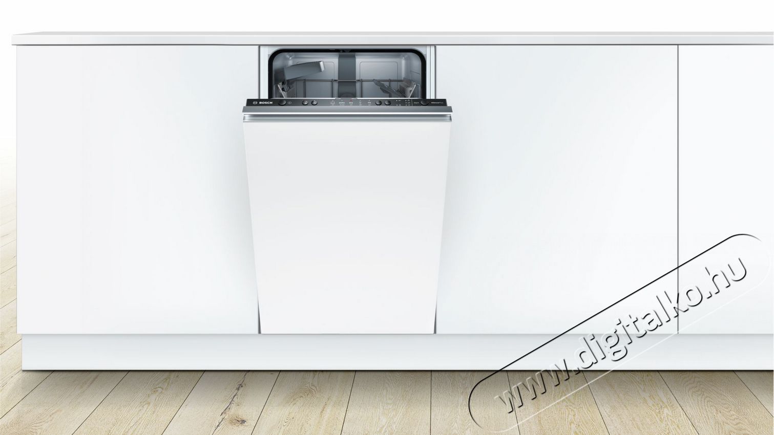 Bosch SPV25CX02E Serie 2 Silence Plus beépíthető mosogatógép Konyhai termékek - Mosogatógép - Keskeny (45cm-ig) beépíthető mosogatógép - 326812