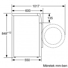 Bosch WAN24291BY elöltöltős mosógép Háztartás / Otthon / Kültér - Mosógép / szárítógép - Elöltöltős normál (60cm-ig) mosógép - 362791