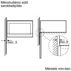 Bosch BFL553MS0 Serie 4 beépíthető mikrohullámú sütő Konyhai termékek - Mikrohullámú sütő - Mikrohullámú sütő (beépíthető) - 336706