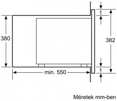Bosch BFL553MS0 Serie 4 beépíthető mikrohullámú sütő Konyhai termékek - Mikrohullámú sütő - Mikrohullámú sütő (beépíthető) - 336706