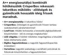 Bosch KGV39VL31S hűtőszekrény Konyhai termékek - Hűtő, fagyasztó (szabadonálló) - Alulfagyasztós kombinált hűtő - 282149