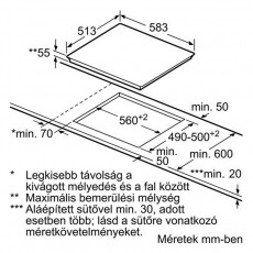 Bosch PIC645F17E félindukciós főzőlap Konyhai termékek - Sütő-főzőlap, tűzhely (beépíthető) - Indukciós főzőlap (beépíthető) - 282264