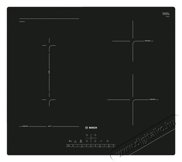 Bosch PVS611FC5E Serie 6 beépíthető indukciós főzőlap Konyhai termékek - Sütő-főzőlap, tűzhely (beépíthető) - Indukciós főzőlap (beépíthető) - 347631