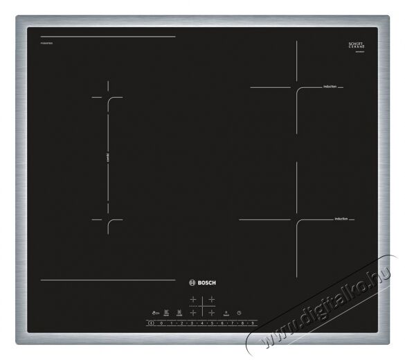 Bosch PVS645FB5E Serie 6 beépíthető indukciós főzőlap Konyhai termékek - Sütő-főzőlap, tűzhely (beépíthető) - Indukciós főzőlap (beépíthető) - 347632