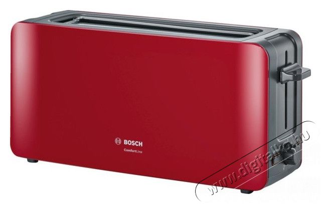 Bosch TAT6A004 ComfortLine kenyérpirító - piros Konyhai termékek - Konyhai kisgép (sütés / főzés / hűtés / ételkészítés) - Kenyérpirító - 309831