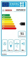 Bosch DWP64BC50 Serie 2 kürtős páraelszívó Konyhai termékek - Páraelszívó - Kürtős - 334920
