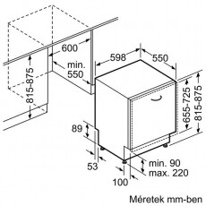 Bosch SMV40C10EU mosogatógép Konyhai termékek - Mosogatógép - Normál (60cm) beépíthető mosogatógép - 297706