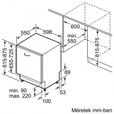 Bosch SMV40C10EU mosogatógép Konyhai termékek - Mosogatógép - Normál (60cm) beépíthető mosogatógép - 297706