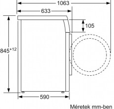 Bosch WUU28T60BY elöltöltős mosógép Háztartás / Otthon / Kültér - Mosógép / szárítógép - Elöltöltős normál (60cm-ig) mosógép - 362794