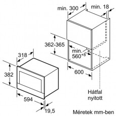 Bosch BFL634GS1 mikrohullámú sütő Konyhai termékek - Mikrohullámú sütő - Mikrohullámú sütő (beépíthető) - 297729