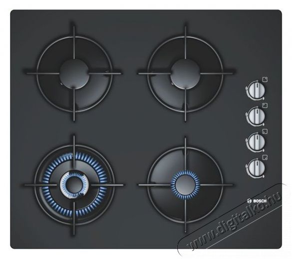 Bosch POH616B10E gáz főzőlap Konyhai termékek - Sütő-főzőlap, tűzhely (beépíthető) - Gázfőzőlap (beépíthető) - 282254