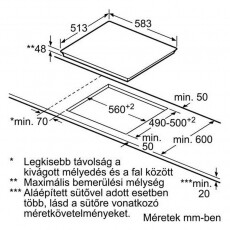 Bosch PKE645D17E Serie 4 elektromos főzőlap Konyhai termékek - Sütő-főzőlap, tűzhely (beépíthető) - Elektromos főzőlap (beépíthető) - 287590