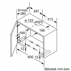 Bosch DHI635HX páraelszívó Konyhai termékek - Páraelszívó - Beépíthető / kihúzható - 282282