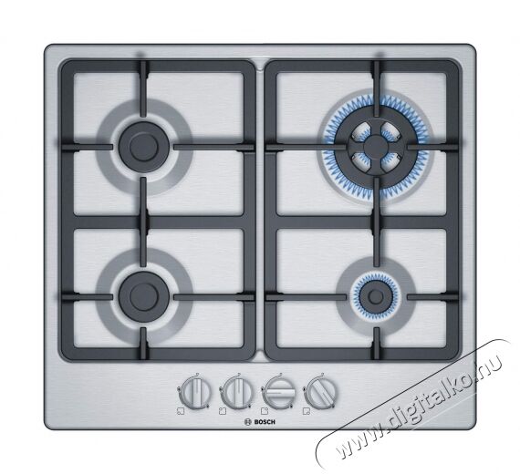 Bosch PGH6B5B90 beépíthető gázfőzőlap Konyhai termékek - Sütő-főzőlap, tűzhely (beépíthető) - Gázfőzőlap (beépíthető) - 348832