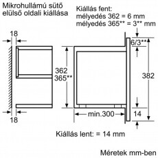 Bosch HMT85ML63 mikrohullámú sütő Konyhai termékek - Mikrohullámú sütő - Mikrohullámú sütő (beépíthető) - 282279