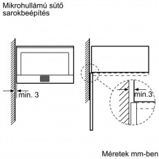 Bosch HMT85ML63 mikrohullámú sütő Konyhai termékek - Mikrohullámú sütő - Mikrohullámú sütő (beépíthető) - 282279