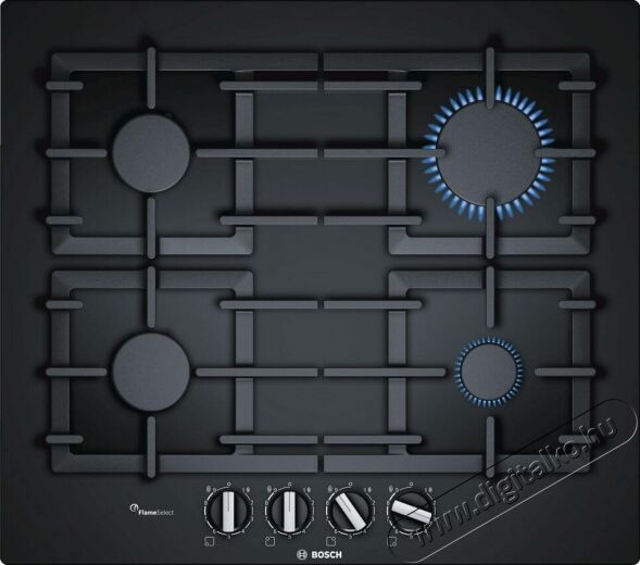 Bosch PPP6A6B90 Serie 6 gázfőzőlap Konyhai termékek - Sütő-főzőlap, tűzhely (beépíthető) - Gázfőzőlap (beépíthető) - 336781