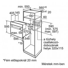 Bosch HBA42S350E elektromos sütő Konyhai termékek - Sütő-főzőlap, tűzhely (beépíthető) - Sütő (beépíthető) - 282238