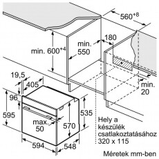 Bosch HBB536BS0 Serie 6 beépíthető sütő Konyhai termékek - Sütő-főzőlap, tűzhely (beépíthető) - Sütő (beépíthető) - 358587
