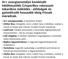 Bosch KGE49AI31 hűtőszekrény Konyhai termékek - Hűtő, fagyasztó (szabadonálló) - Alulfagyasztós kombinált hűtő - 282148