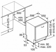 Bosch SMV68NX07E beépíthető mosogatógép Konyhai termékek - Mosogatógép - Normál (60cm) beépíthető mosogatógép - 358582