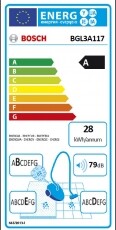 Bosch BGL3A117 porszívó Háztartás / Otthon / Kültér - Porszívó / takarítógép - Porzsákos porszívó - 282517