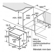 Bosch HBG6750B1 elektromos sütő Konyhai termékek - Sütő-főzőlap, tűzhely (beépíthető) - Sütő (beépíthető) - 297720