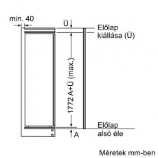 Bosch KIR81AD30 hűtőszekrény Konyhai termékek - Hűtő, fagyasztó (beépíthető) - Fagyasztó nélküli hűtő - 297699
