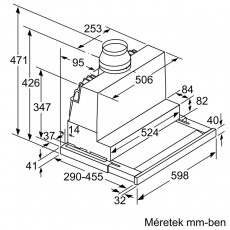 Bosch DFS067K51 Teleszkópos páraelszívó Konyhai termékek - Páraelszívó - Beépíthető / kihúzható - 370322
