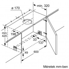 Bosch DFS067K51 Teleszkópos páraelszívó Konyhai termékek - Páraelszívó - Beépíthető / kihúzható - 370322