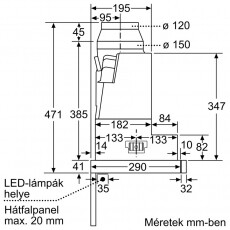 Bosch DFS067K51 Teleszkópos páraelszívó Konyhai termékek - Páraelszívó - Beépíthető / kihúzható - 370322