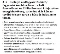 Bosch KGE49BI40 hűtőszekrény Konyhai termékek - Hűtő, fagyasztó (szabadonálló) - Alulfagyasztós kombinált hűtő - 282143