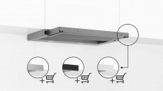 Bosch DFL064W53 kihúzható páraelszívó Konyhai termékek - Páraelszívó - Beépíthető / kihúzható - 369950