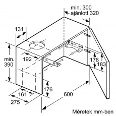 Bosch DFL064W53 kihúzható páraelszívó Konyhai termékek - Páraelszívó - Beépíthető / kihúzható - 369950