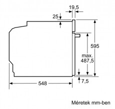 Bosch HBA5785S6 Serie 6 beépíthető sütő Konyhai termékek - Sütő-főzőlap, tűzhely (beépíthető) - Sütő (beépíthető) - 360057
