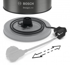 Bosch TWK5P475 DesignLine vízforraló - antracit szürke Konyhai termékek - Vízforraló / teafőző - 359657