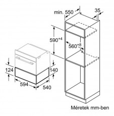 Bosch BIC510NS0 Serie 6 beépíthető melegentartó fiók Konyhai termékek - Sütő-főzőlap, tűzhely (beépíthető) - Melegentartó fiók - 339178