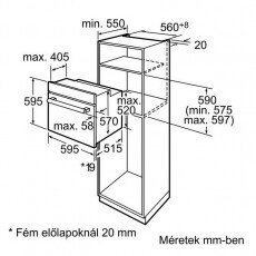 Bosch HBG43T350R elektromos sütő Konyhai termékek - Sütő-főzőlap, tűzhely (beépíthető) - Sütő (beépíthető) - 287588