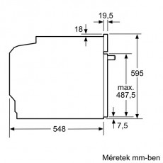 Bosch HBG655NS1 elektromos sütő Konyhai termékek - Sütő-főzőlap, tűzhely (beépíthető) - Sütő (beépíthető) - 297679