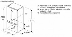 Bosch KFF96PIEP alulfagyasztós hűtőszekrény Konyhai termékek - Hűtő, fagyasztó (szabadonálló) - Alulfagyasztós kombinált hűtő - 370979