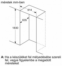 Bosch KFF96PIEP alulfagyasztós hűtőszekrény Konyhai termékek - Hűtő, fagyasztó (szabadonálló) - Alulfagyasztós kombinált hűtő - 370979